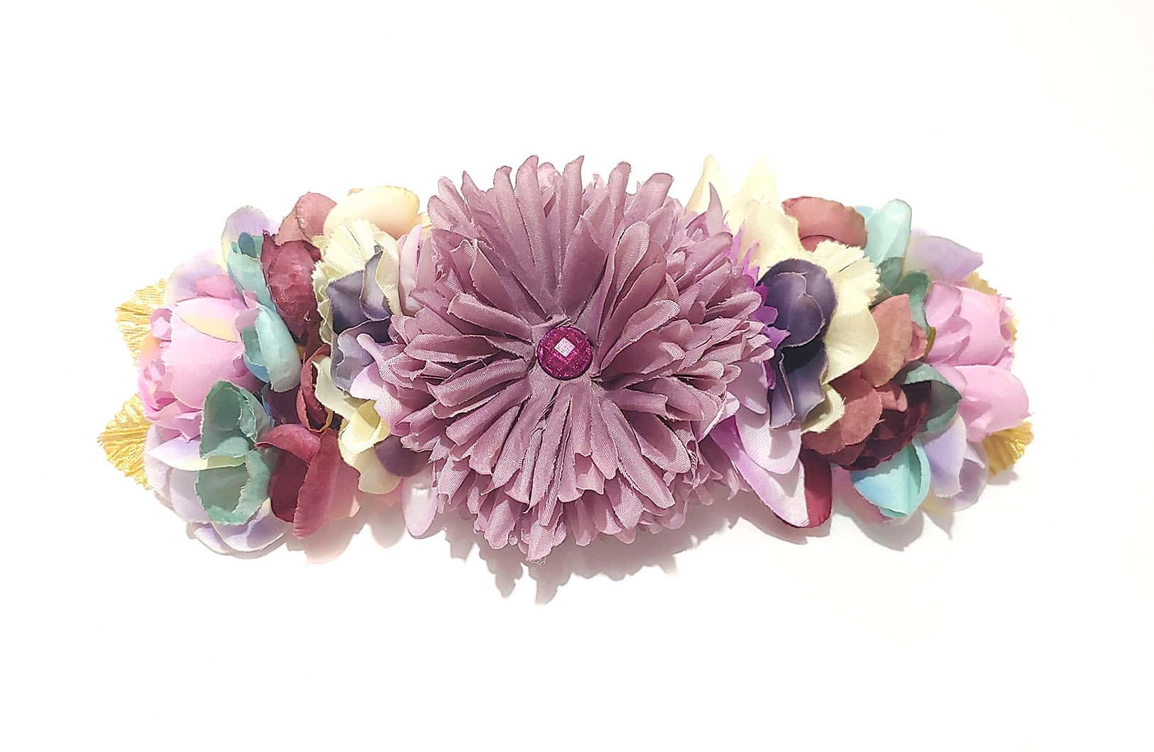 Pendientes verdes flores