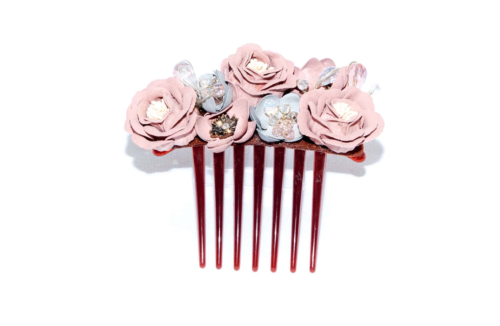 Diadema colores rosados y blanco
