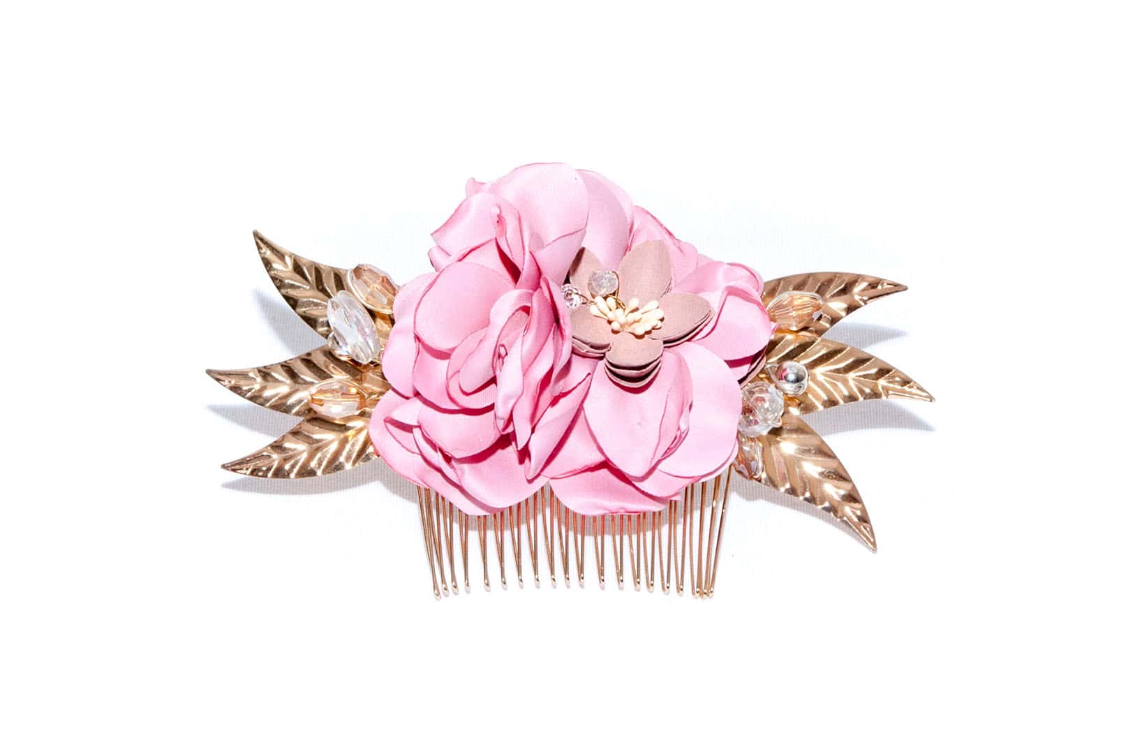 Diadema fucsia y verde detalle